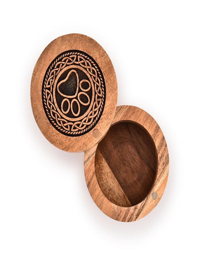 Kimona Dog Urn Wooden Pet Memorial Keepsake Cremation Urns for Ashes Pet Urn Wood Keepsake Box Urns for Cat Dogs Ashes (3.5" x 3.5" x 2.5") - Image 4